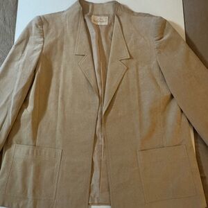 Vintage Tan Suede Women's Blazer